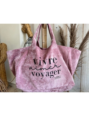 Cabas velours - Vivre Aimer...
