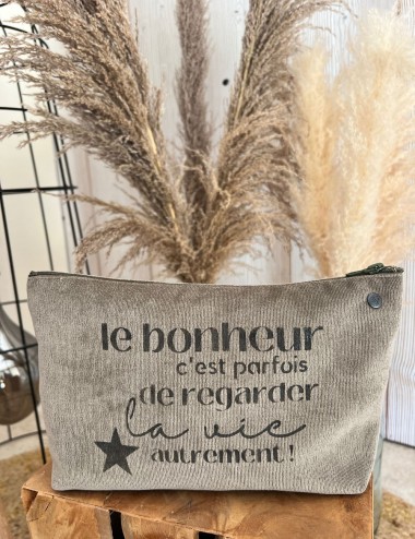 Pochette large velours - Le...