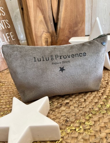 Pochette large velours -...
