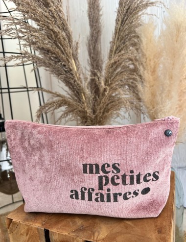 Pochette large velours -...
