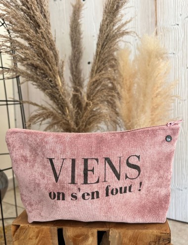 Pochette large velours -...