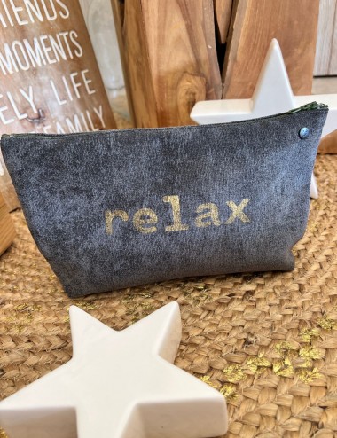 Pochette large velours - Relax