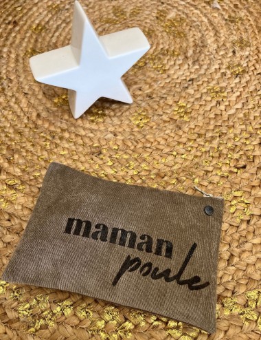 Pochette small velours -...