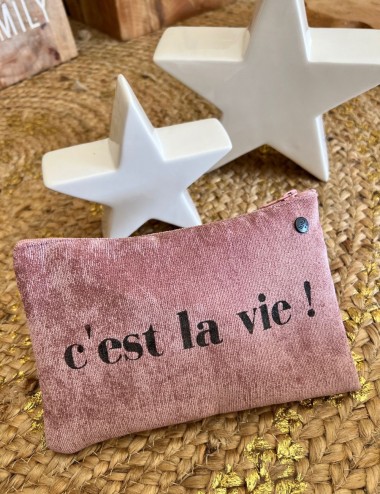 Pochette small velours -...