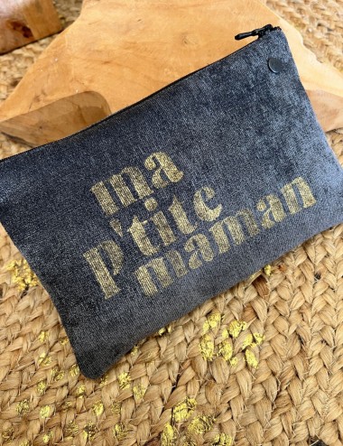 Pochette small velours - Ma...