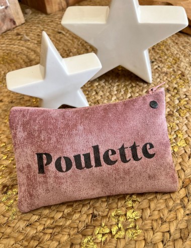 Pochette small velours -...