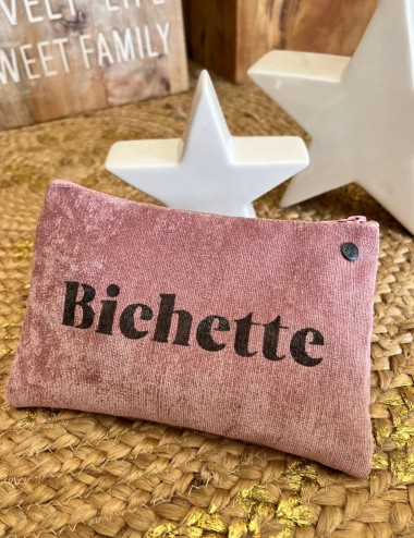 Pochette small velours -...