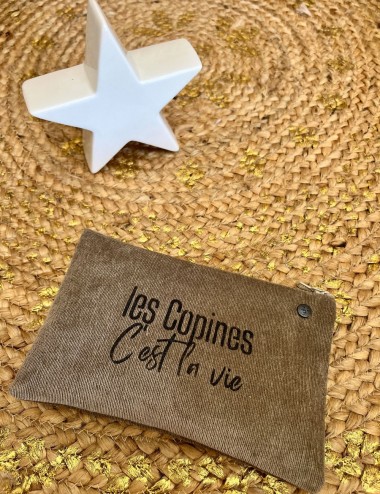 Pochette small velours -...