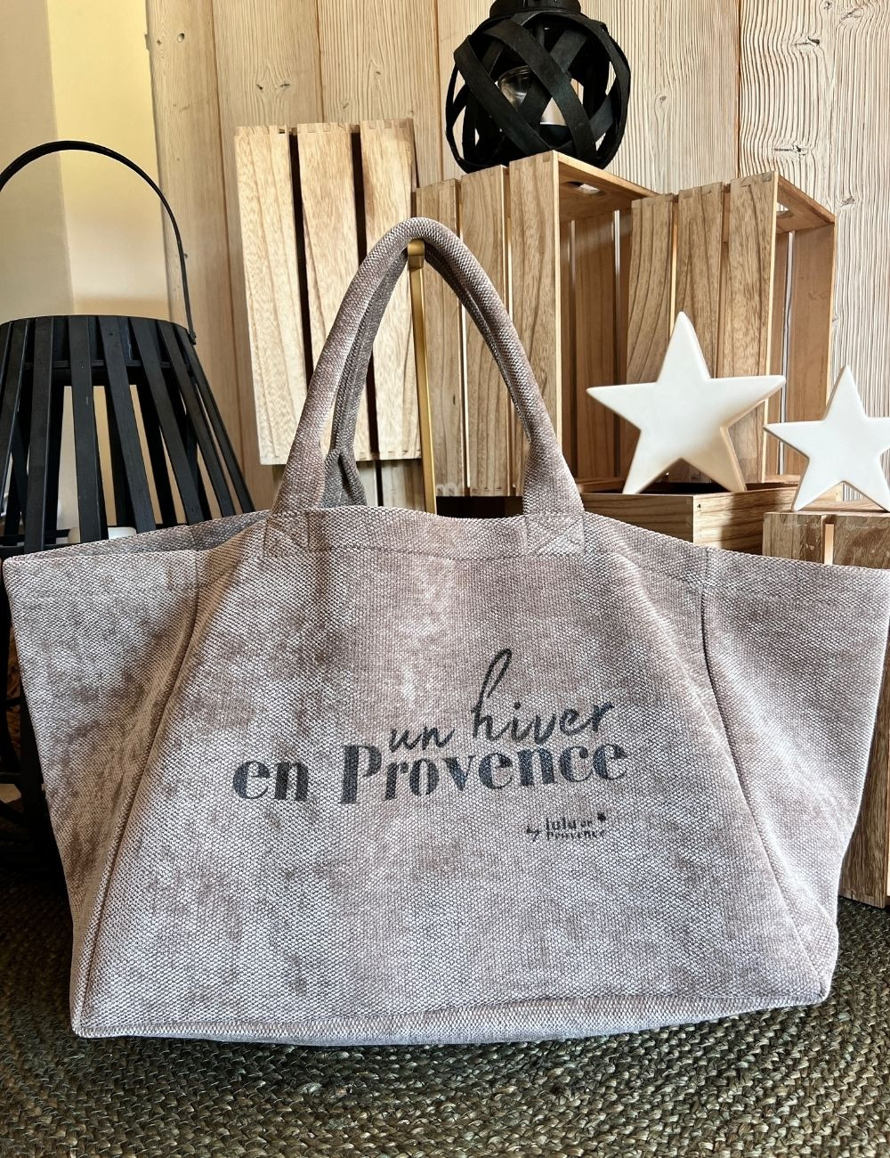 Cabas lulu en Provence fabrique en France un hiver en Provence