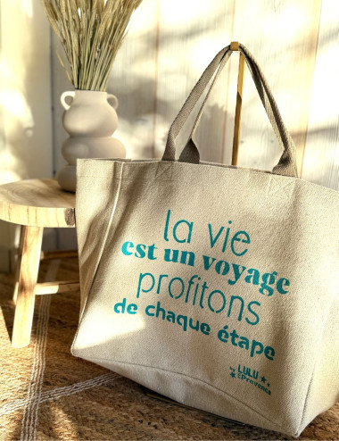 Cabas La vie est un voyage