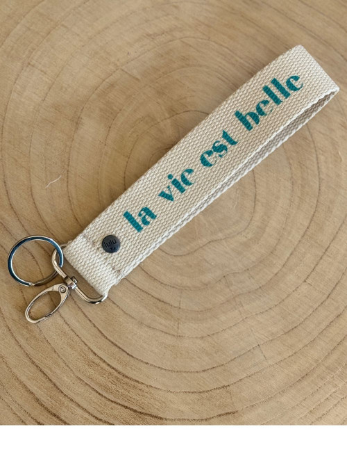 Porte clés La vie est belle