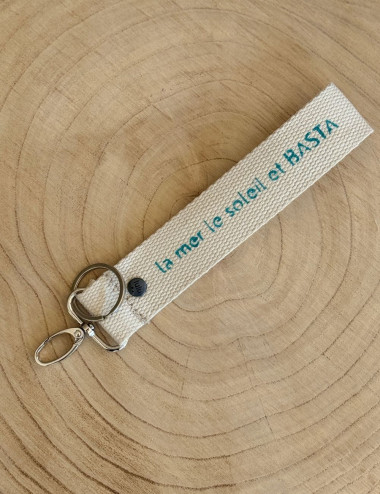Porte clés La mer le soleil et basta !