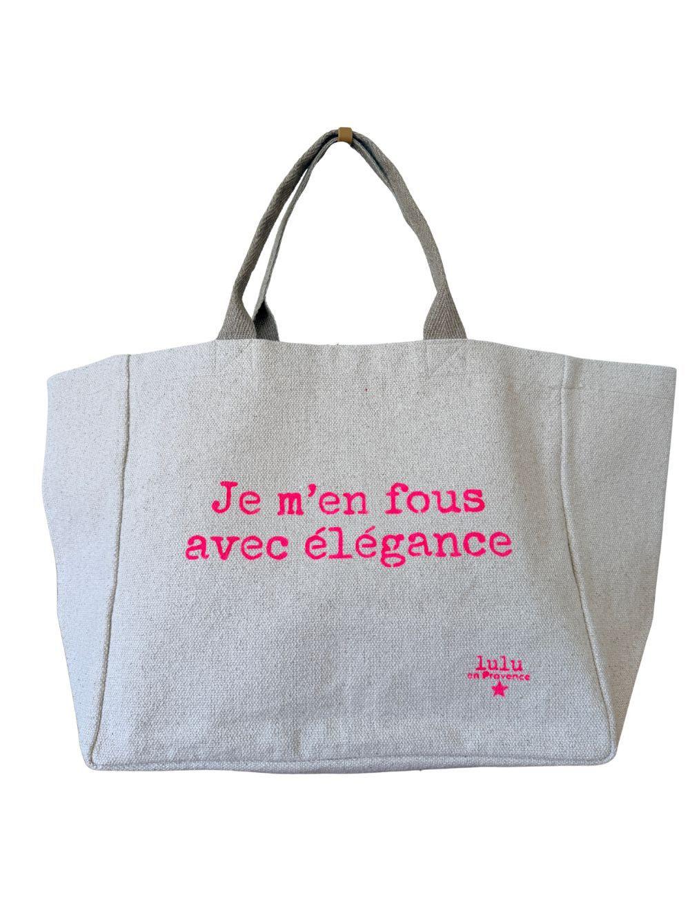 Cabas Je m'en fous avec élégance