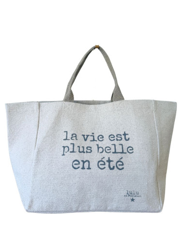 Cabas La vie est plus belle en été