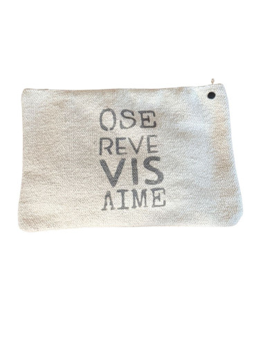 Pochette Ose, rêve, vis, aime
