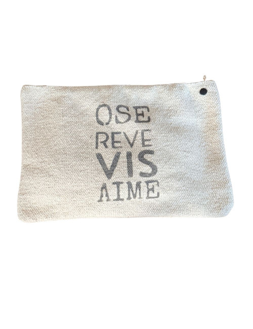 Pochette Ose, rêve, vis, aime